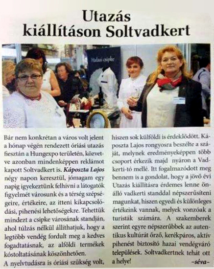 Supka Éva cikke. “Több csoport érkezik majd nyáron a Vadkerti-tó mellé.”